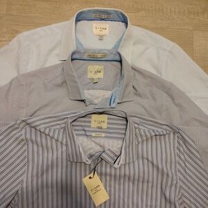 C lab 4 Way Stretch Button Shirt Long Sleeve XL Lot Bundle 3 Performance